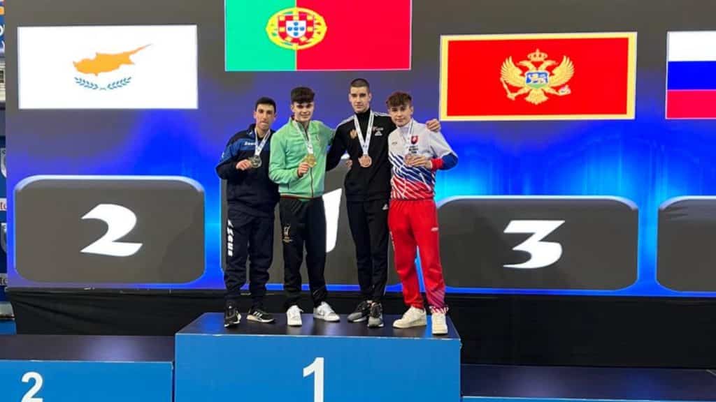 Portuguese athletes medaled in Prague. Photo: SC Braga