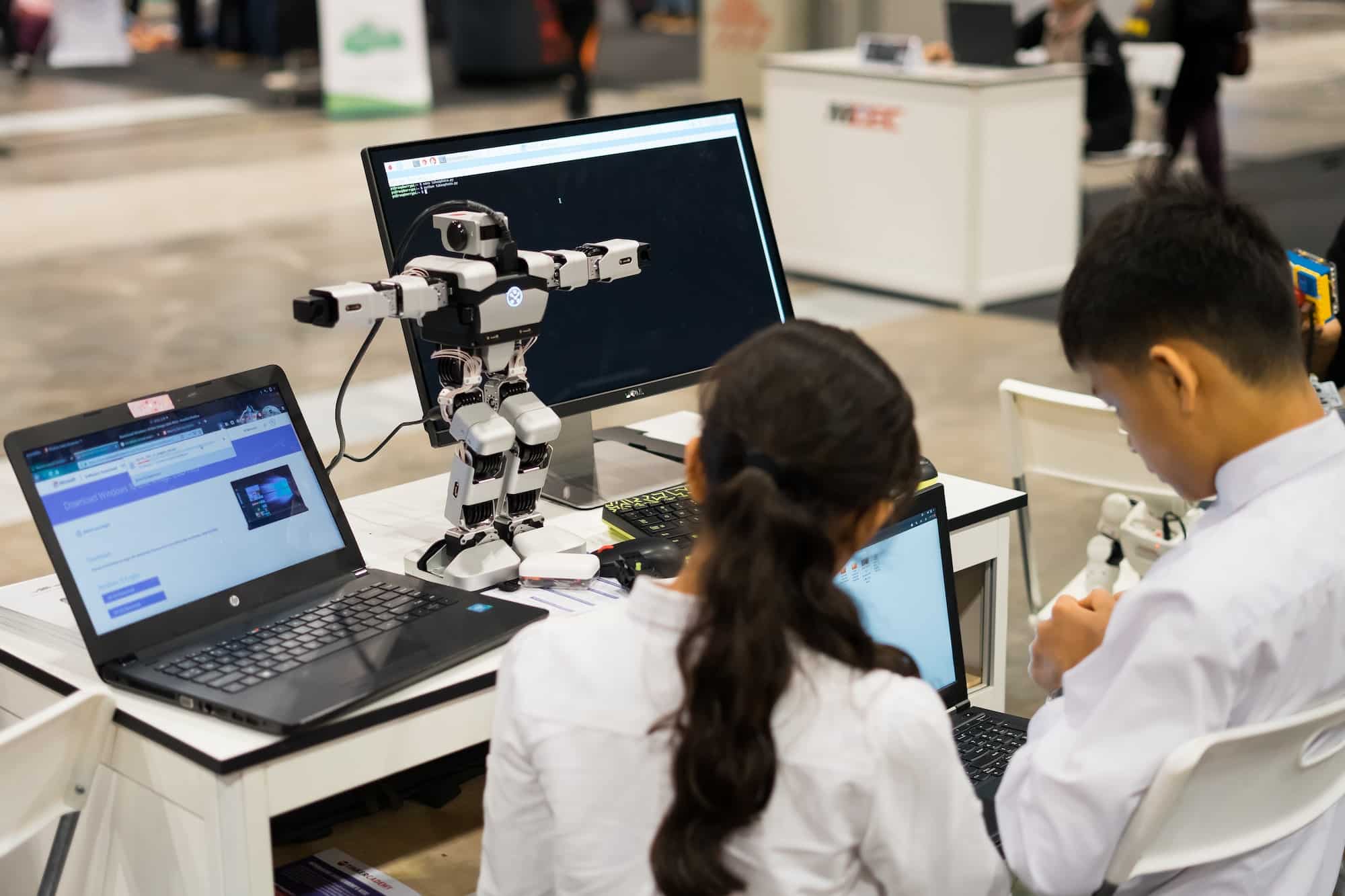 Robotic toy being tested by the startup tech inventor.