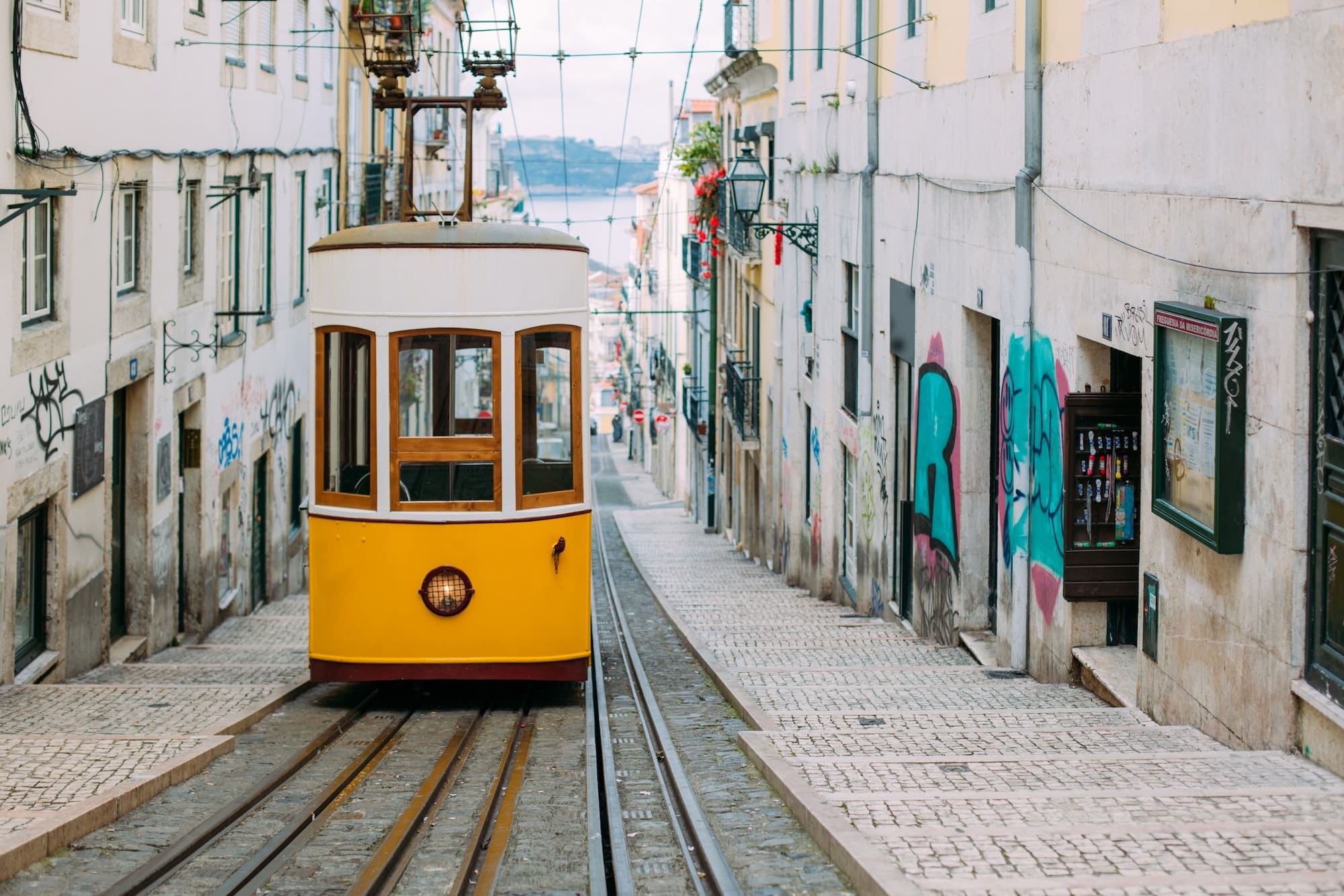 Tram in Lisbon, Portugal