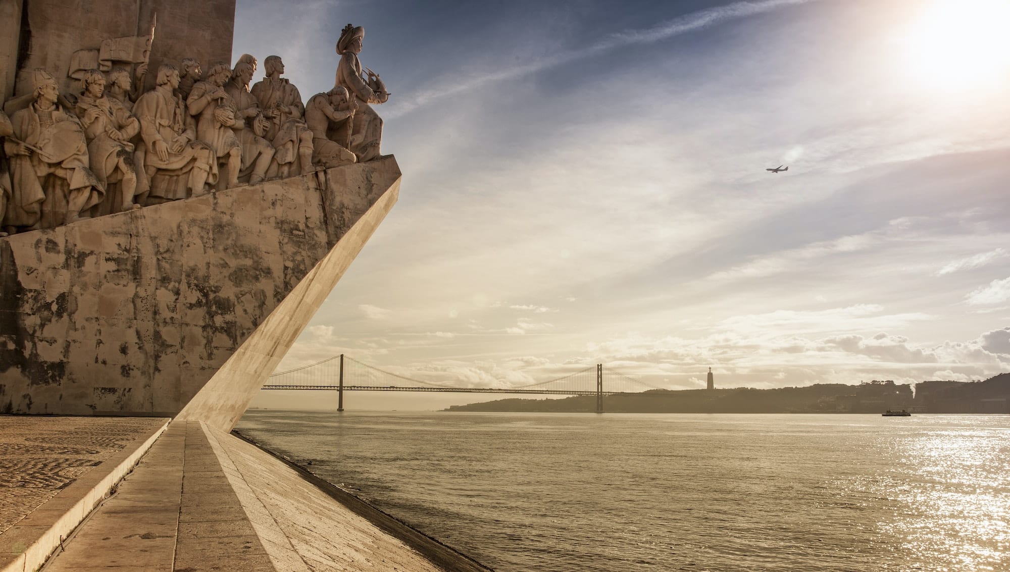 The waterfront and the Monument to the Discoveries, Lisbon, Portugal