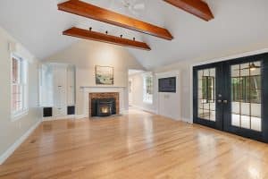 Empty elegant living room of a modern house