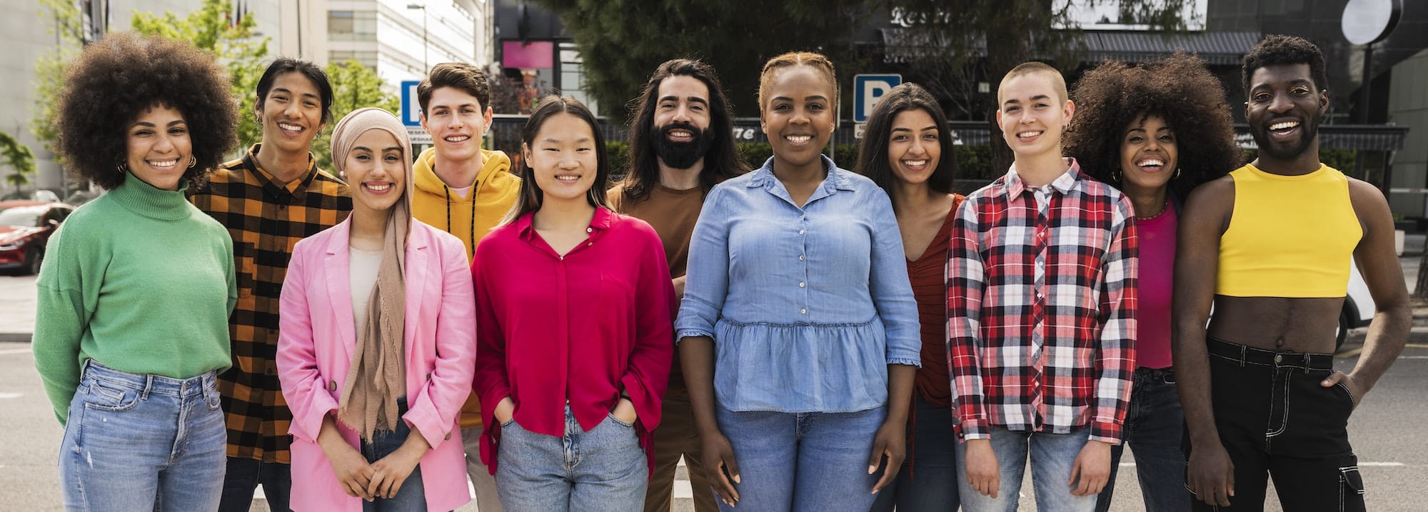 Group portrait of people Diversity team union