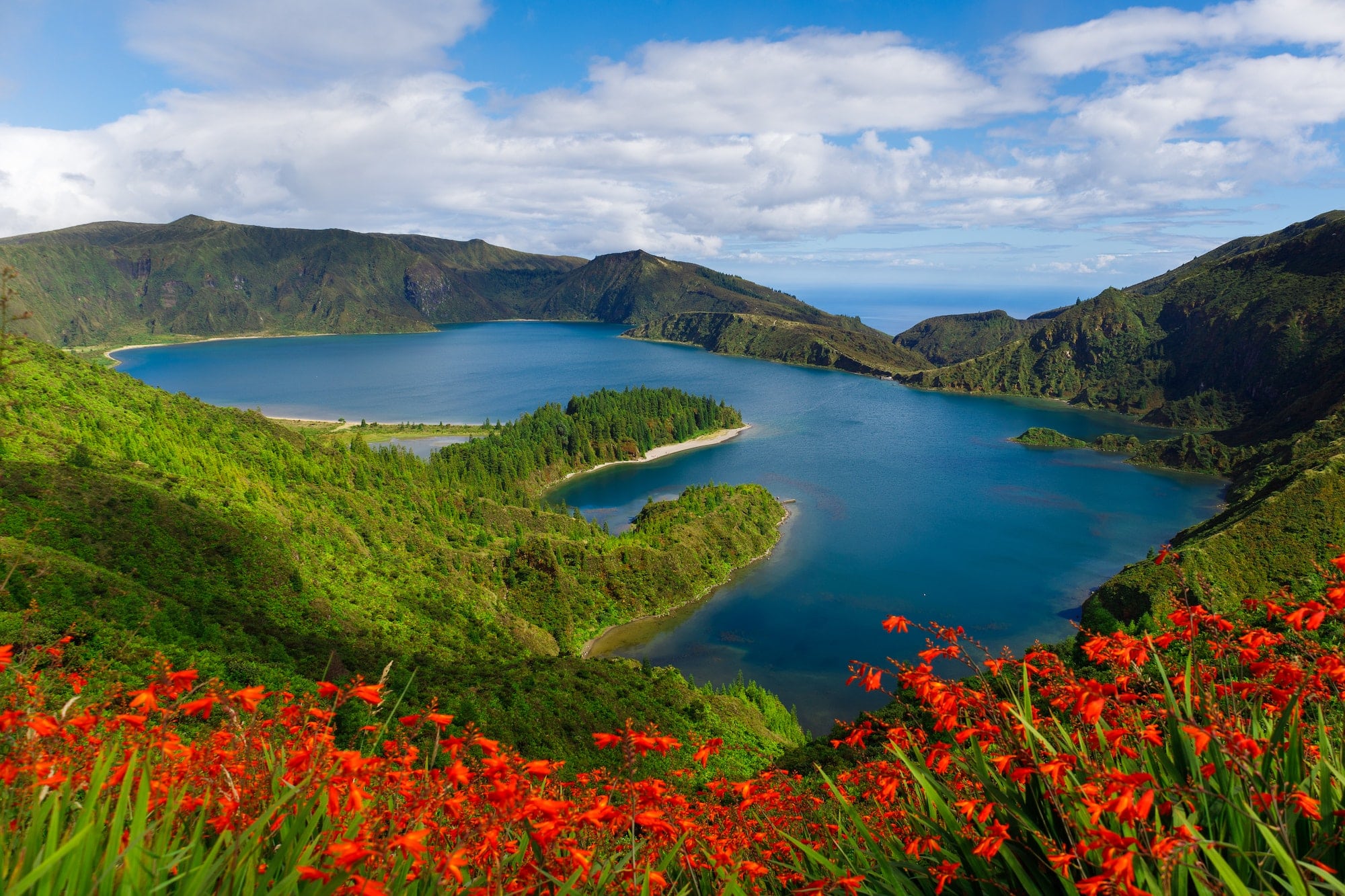 lago di fogo, azores, beautiful landscape