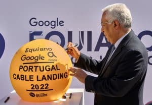 António Costa at the announcement of the Equiano submarine cable, connecting Europe to Africa (Horacio Villalobos/Getty Images)