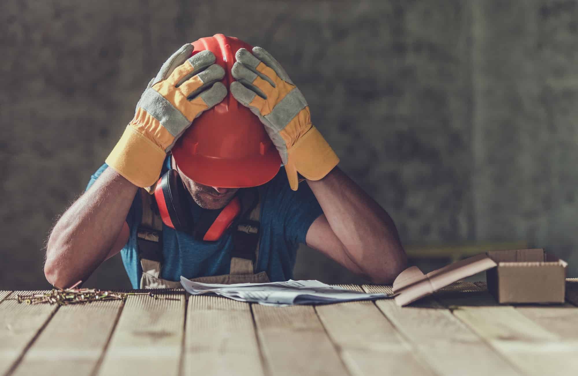 Disappointed Sad Contractor