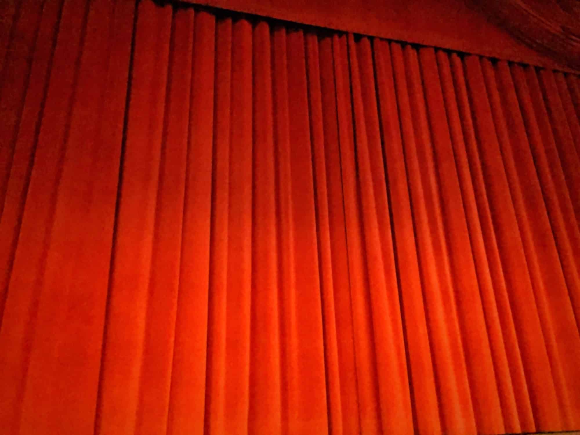 Theater curtain red