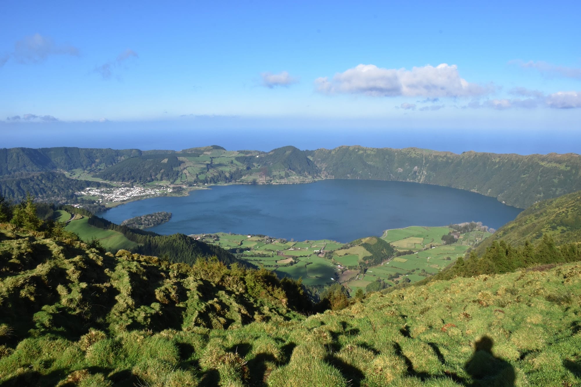 Volcanic landscape on Sete Cidades, Azores, Portugal