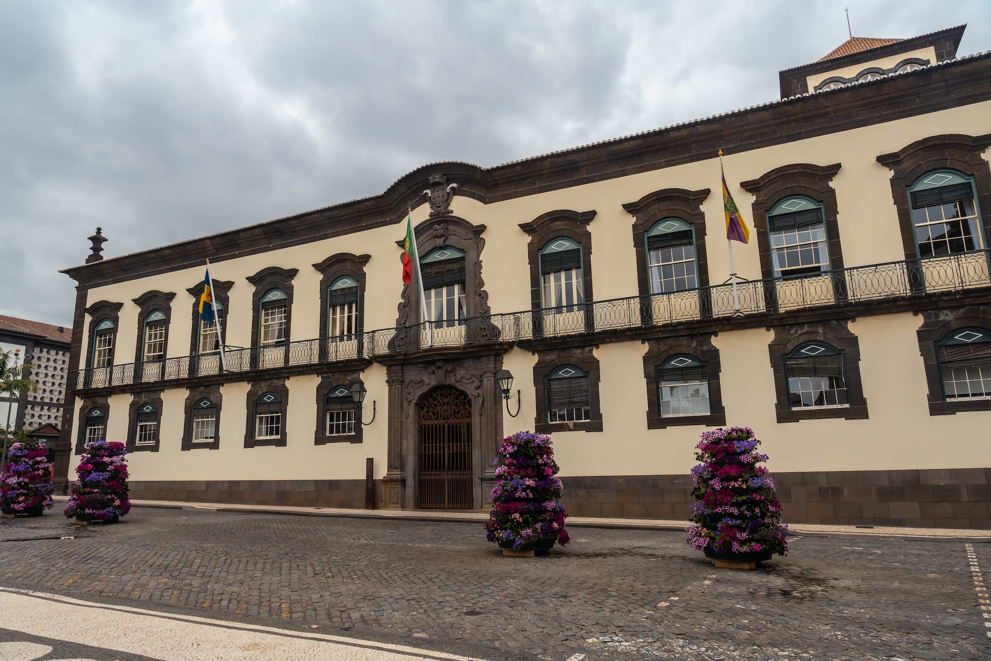 City Hall of the city of Funchal in Madeira. Portugal