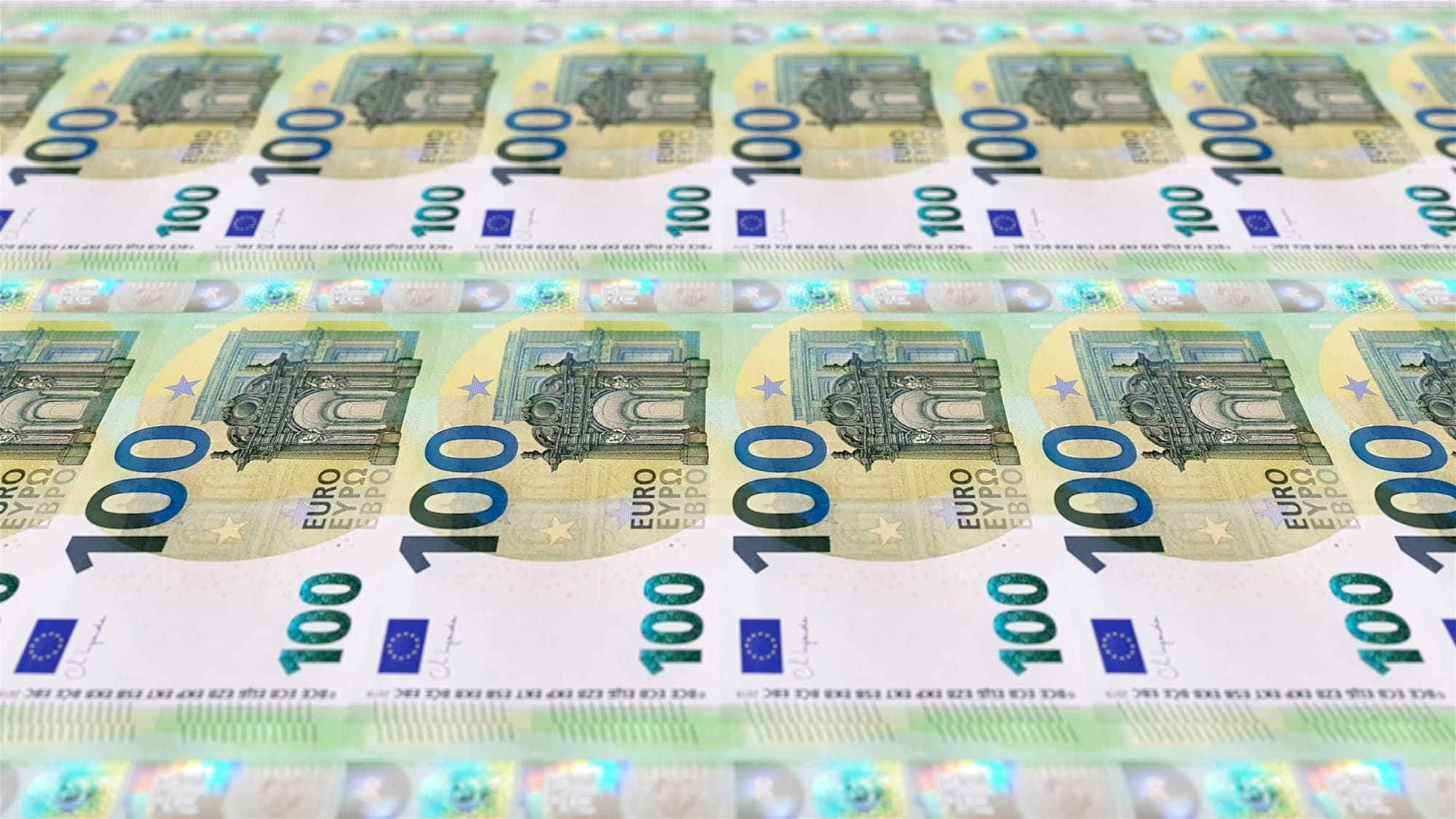 Euro Banknotes Money / Euro / Currency € / 100 EUR