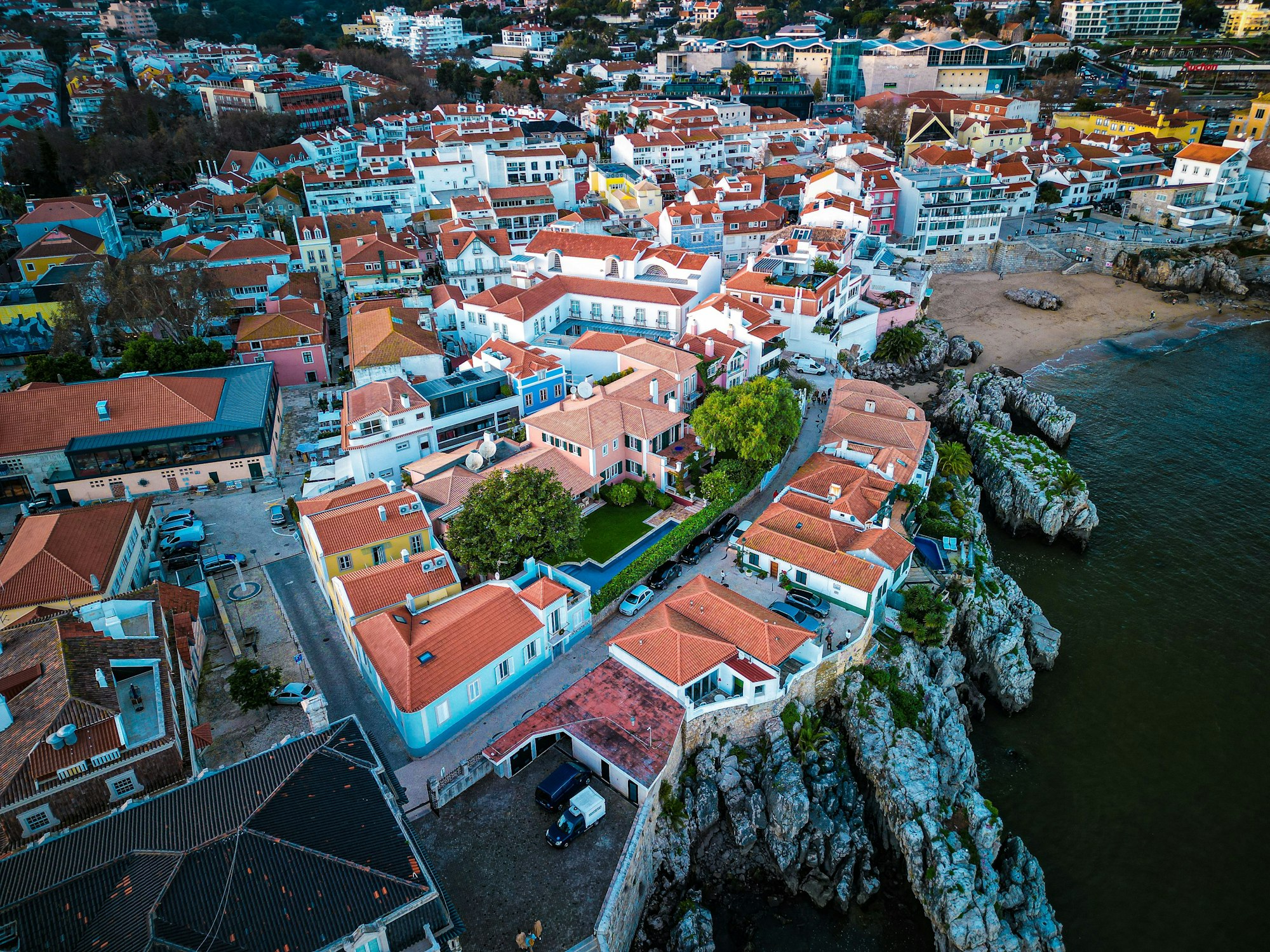 Scenic landscape in Cascais coast, Portugal