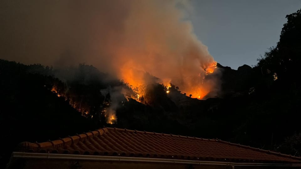 Intense night of firefighting in Curral das Freiras