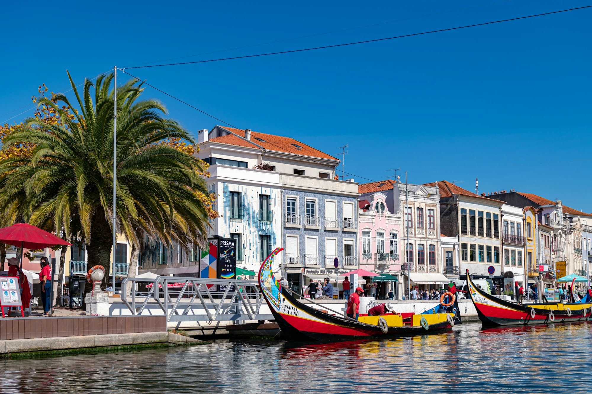 Aveiro city centre in autumn