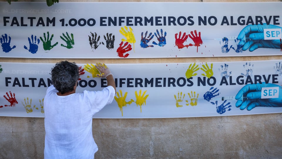 Nurses' strike in the Algarve with approximately 70% participation