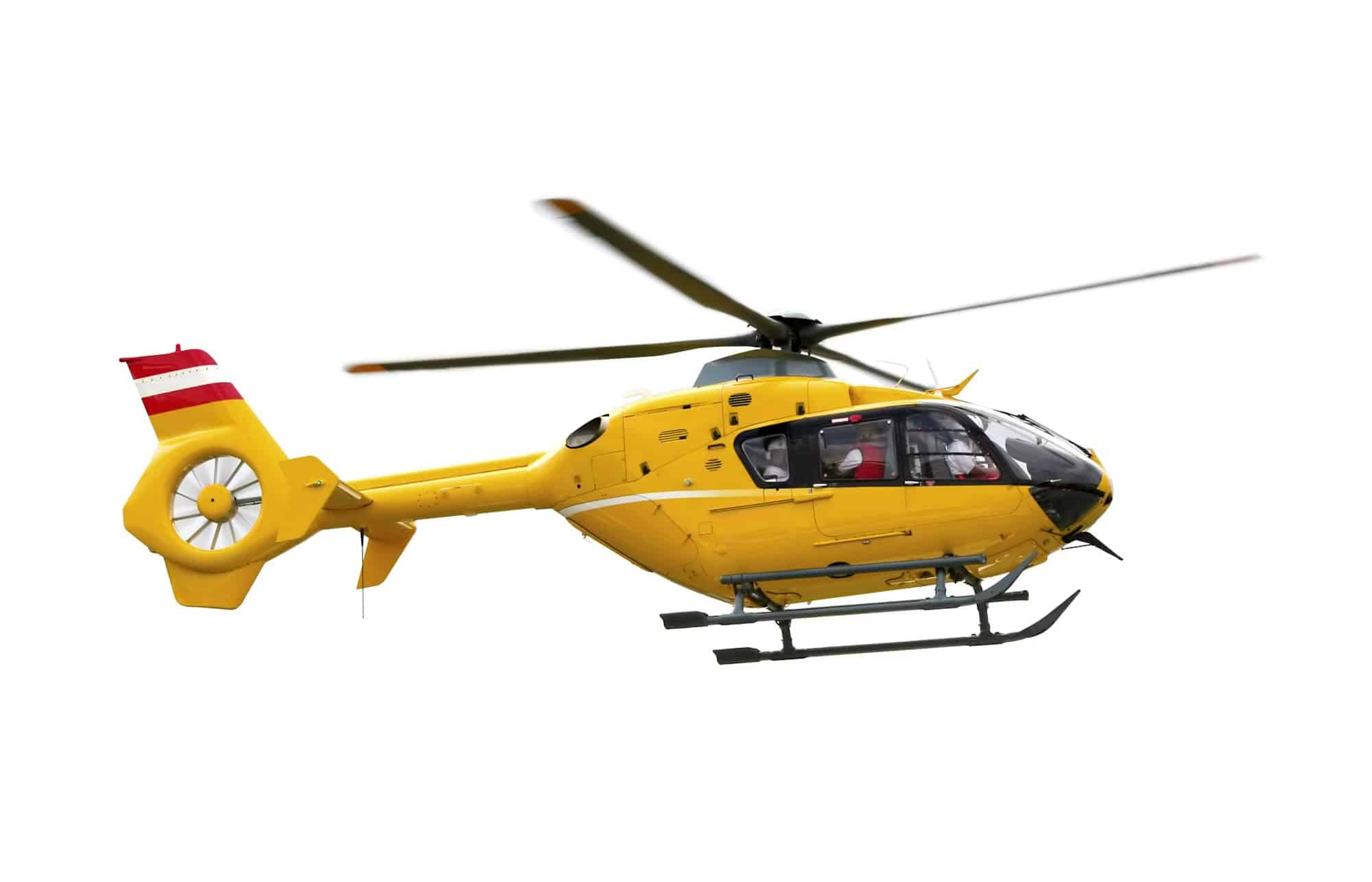 Yellow helicopter